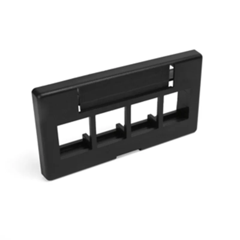 Leviton Modular Furniture Faceplate 4-Port 49910-SE4
