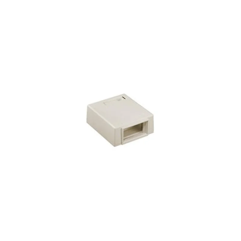 Leviton MOS Surface-Mount Housing with ID Window Ivory 4M089-1IM
