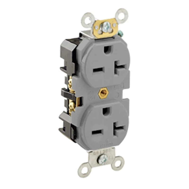 Leviton NEMA 6-20R 2-Pole Duplex Receptacle/Outlet 5462-GY