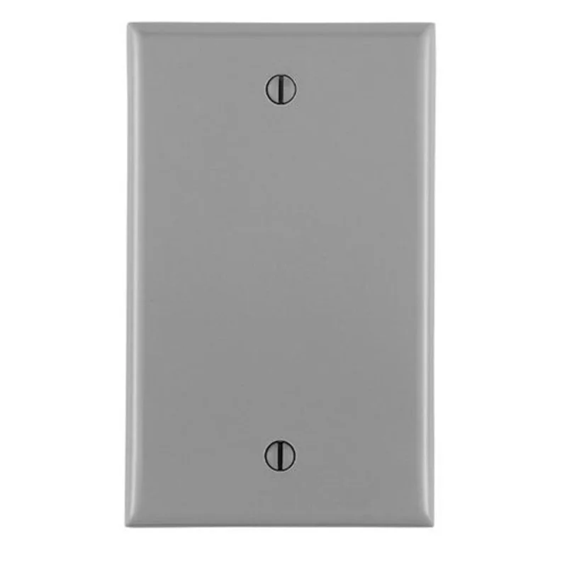 Leviton One Gang Blank Wallplate Gray 80714-GY