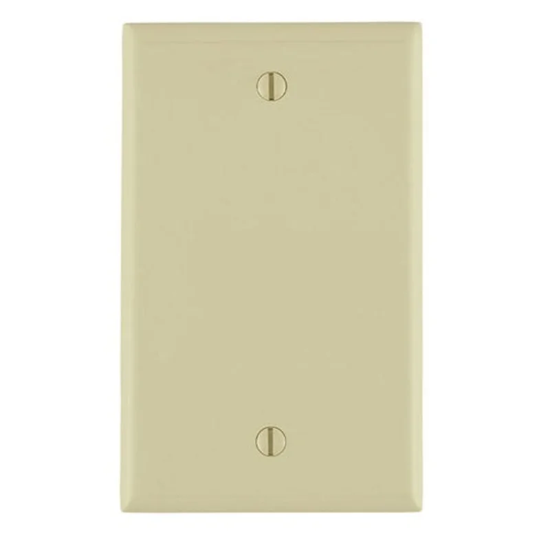Leviton One Gang Blank Wallplate Ivory 80714-I