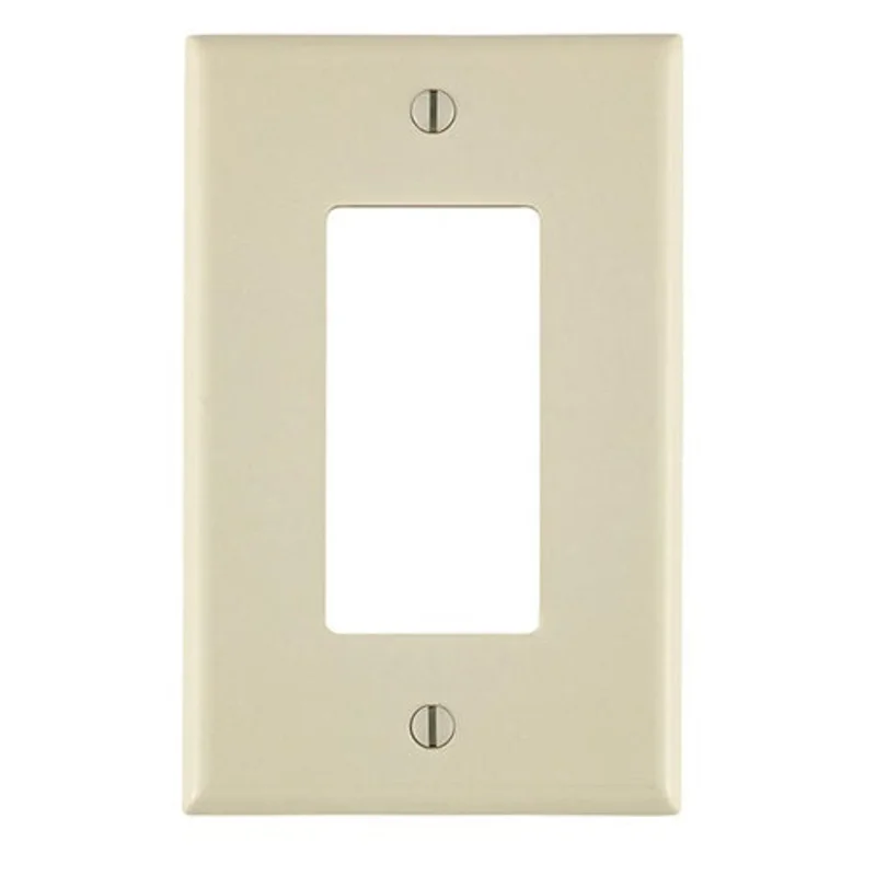 Leviton One Gang Decora Device Wallplate Light Almond 80601-T
