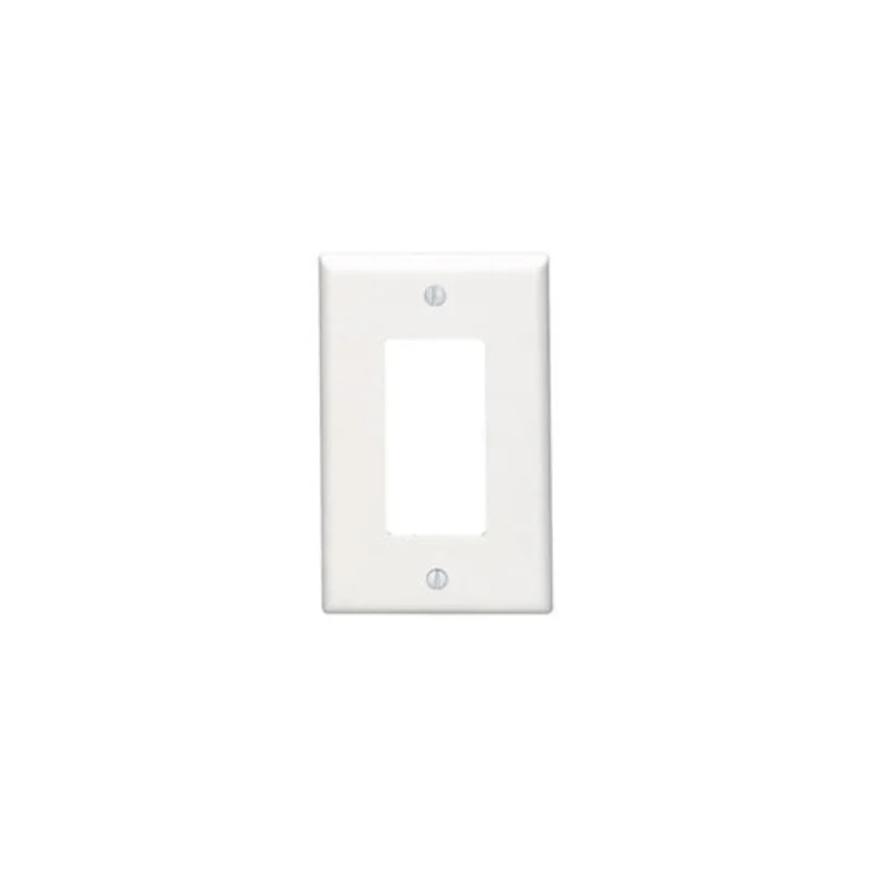 Leviton One Gang Decora Device Wallplate White 80601-W