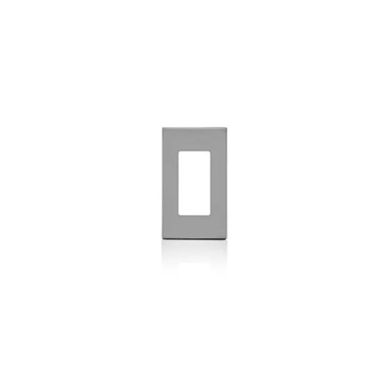 Leviton One Gang Decora Plus Screwless Wallplate Polycarbonate Gray 80301-SGY