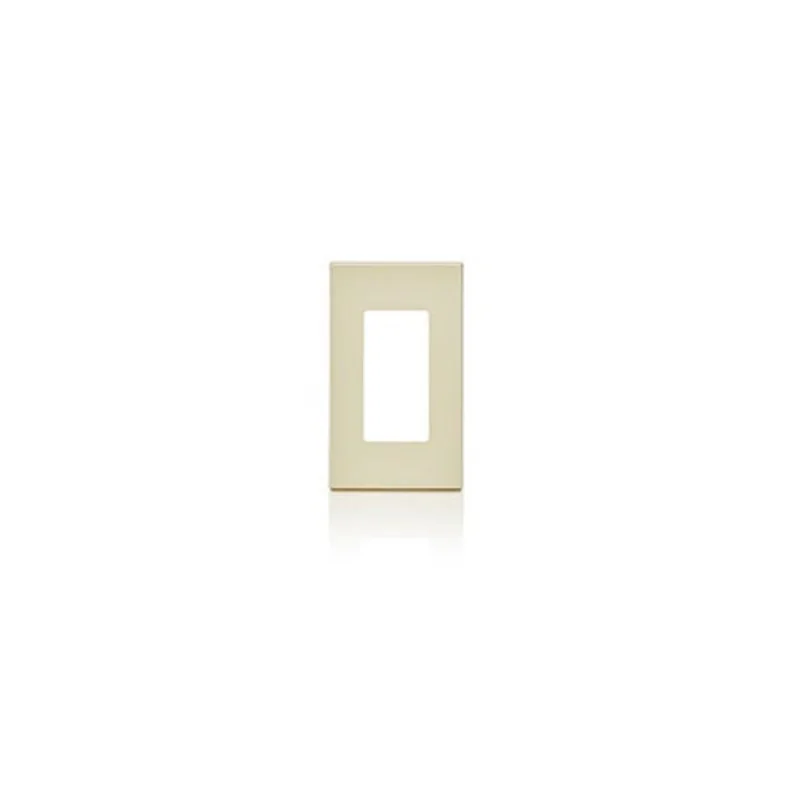 Leviton One Gang Decora Plus Screwless Wallplate Polycarbonate Light Almond 80301-ST