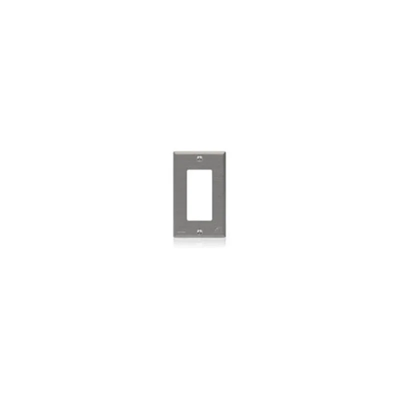 Leviton One Gang Decora Wallplate Standard Size Stainless Steel 84401-A40
