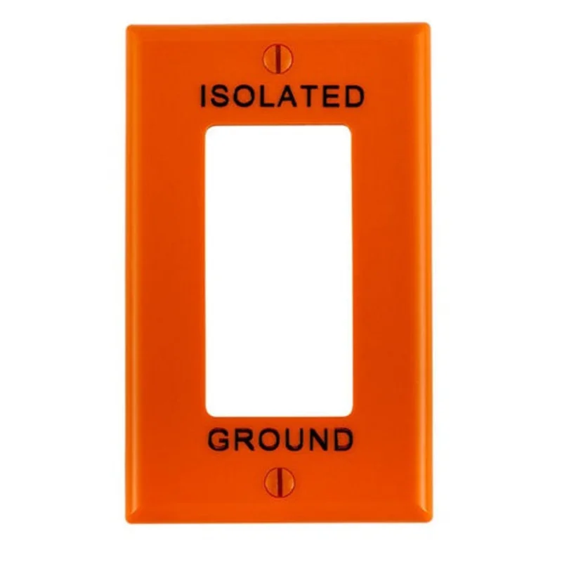 Leviton One Gang GFCI Device Wallplate Orange 80401-IG