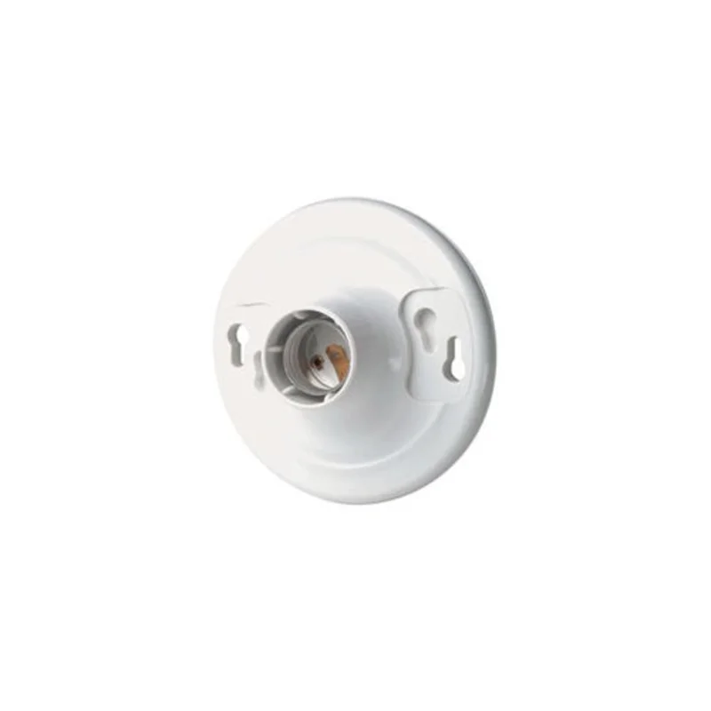 Leviton One-Piece White Urea Outlet Box Mount Incandescent Lampholder 8829-CW4
