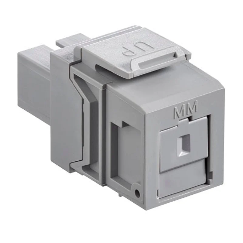 Leviton Phosphor Bronze SC Fiber Optic Adapter Module Gray 41085-MGC