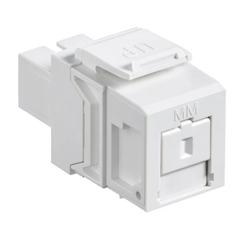 Leviton Phosphor Bronze SC Fiber Optic Adapter Module White 41085-MWC