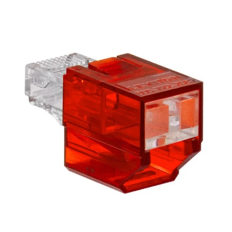 Leviton Port Blocker Red Color Transparent SRJPB-R