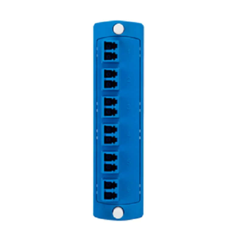 Leviton Precision Molded Plate Single-mode Blue 5F100-2LL