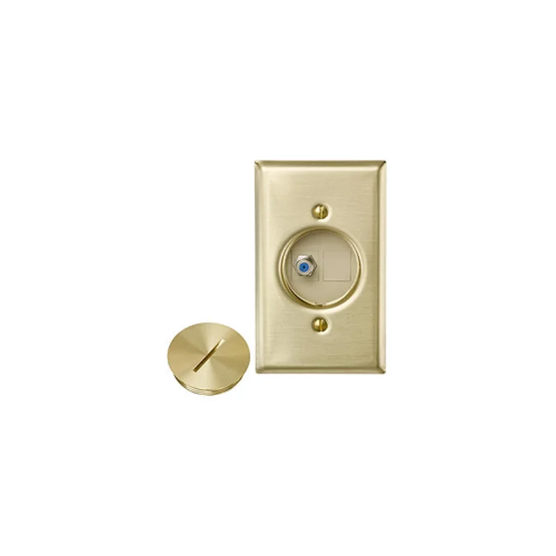 Leviton Quickport Floor Jack Assembly F Connector X Blank 41650-F