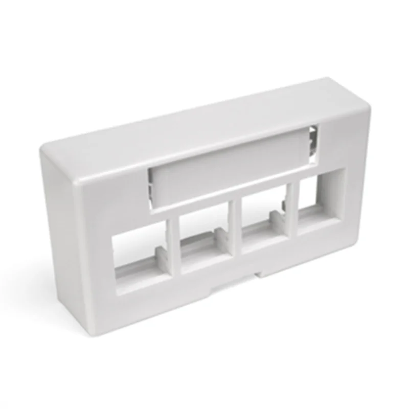 Leviton QUICKPORT Modular Furniture Ext Depth Faceplate 49910-EW4