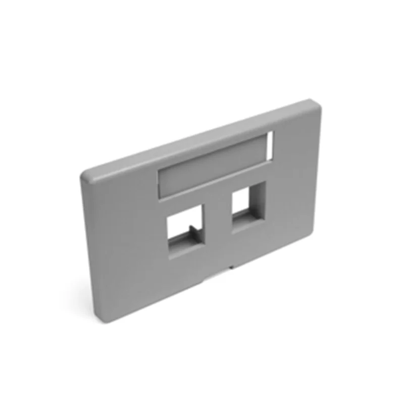 Leviton QUICKPORT Modular Furniture Faceplate 2-Port 49910-HG2