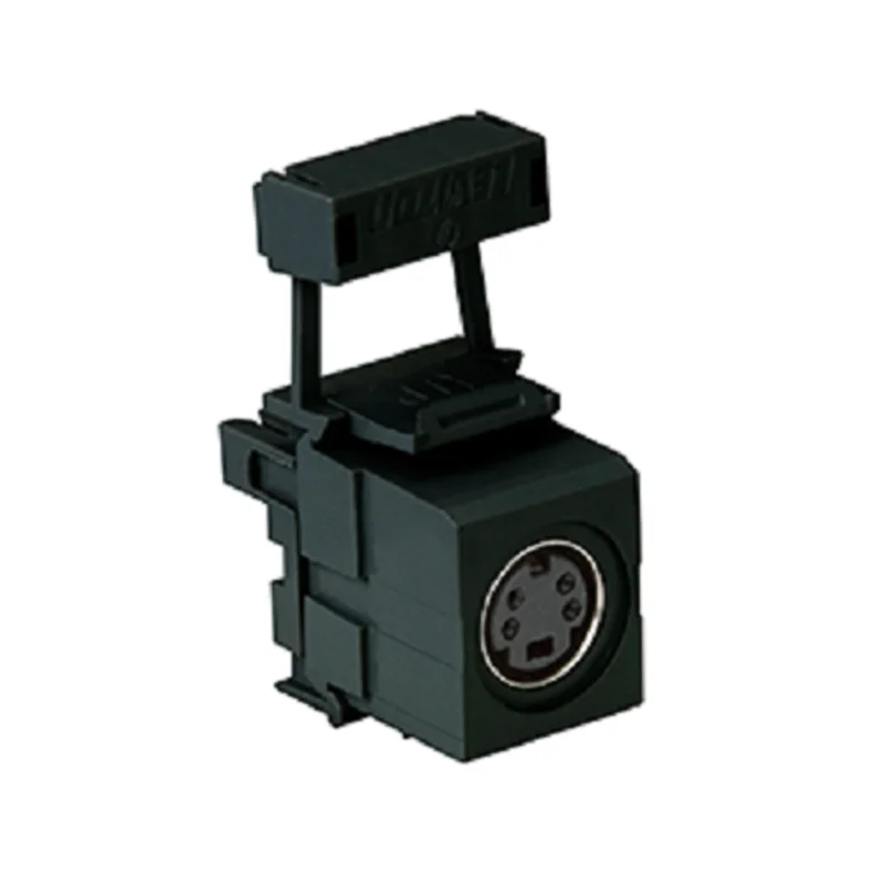 Leviton S-Video 110-Termination QuickPort Connector Black 40734-SVE