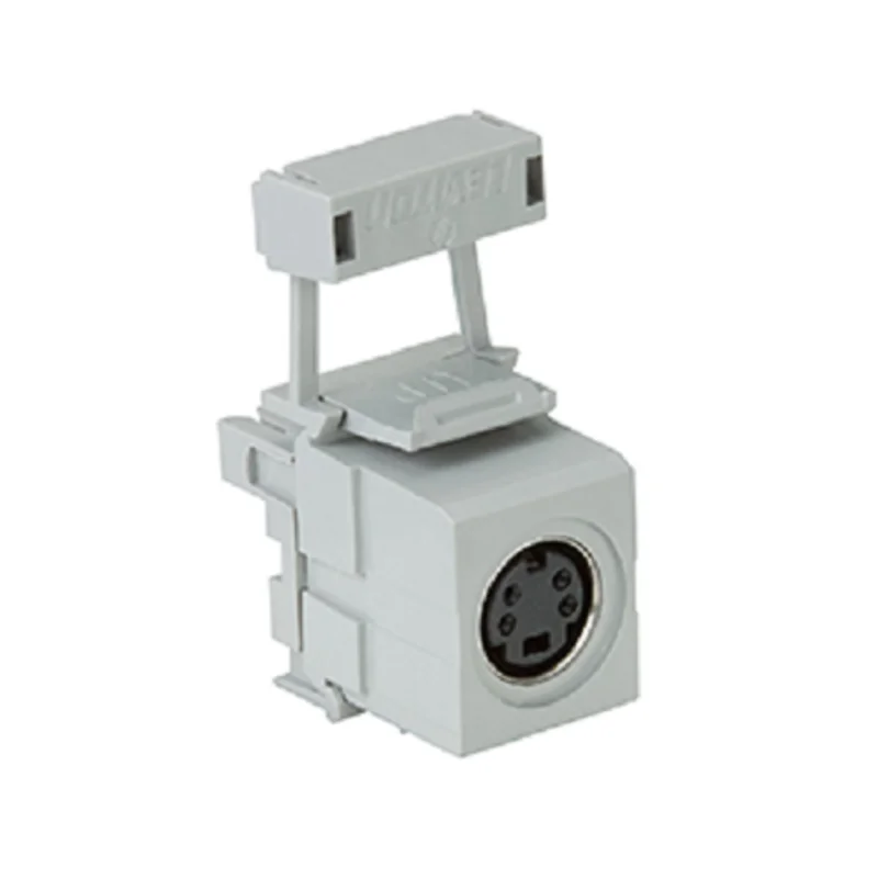 Leviton S-Video 110-Termination QuickPort Connector Gray 40734-SVG