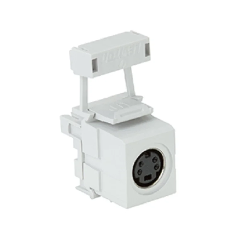 Leviton S-Video 110-Termination QuickPort Connector White 40734-SVW