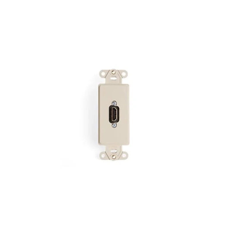 Leviton Single Gang Decora Insert With HDMI Feedthrough Quickport Connector Ivory 41647-I