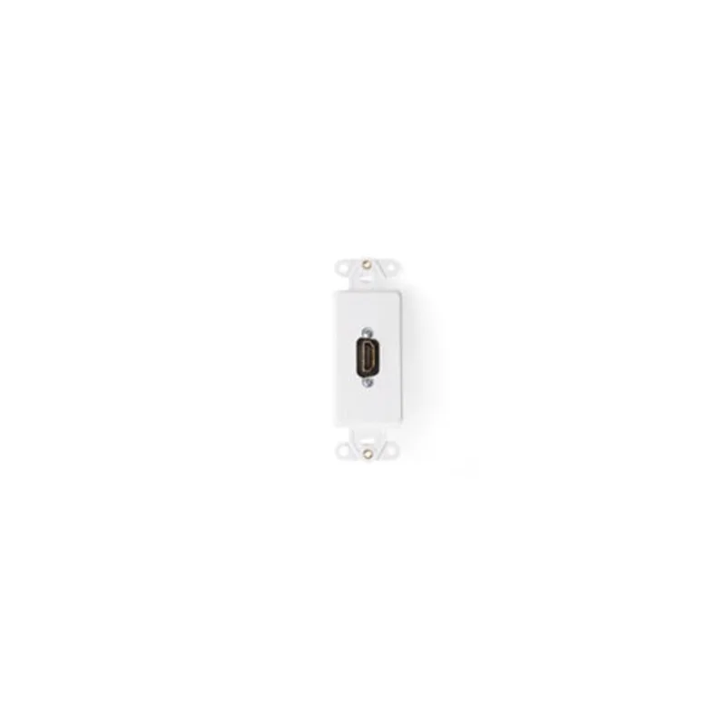 Leviton Single Gang Decora Insert With HDMI Feedthrough Quickport Connector White 41647-W