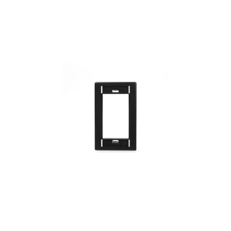 Leviton Single Gang MOS Wallplate Black 41290-SME