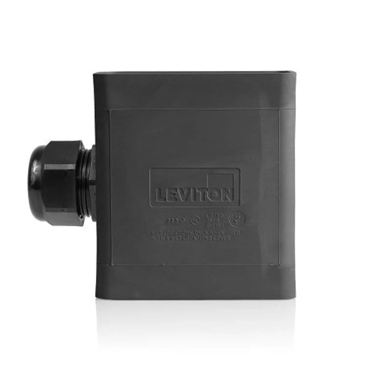 Leviton Single-Gang Portable Outlet Box Black 3099-2E