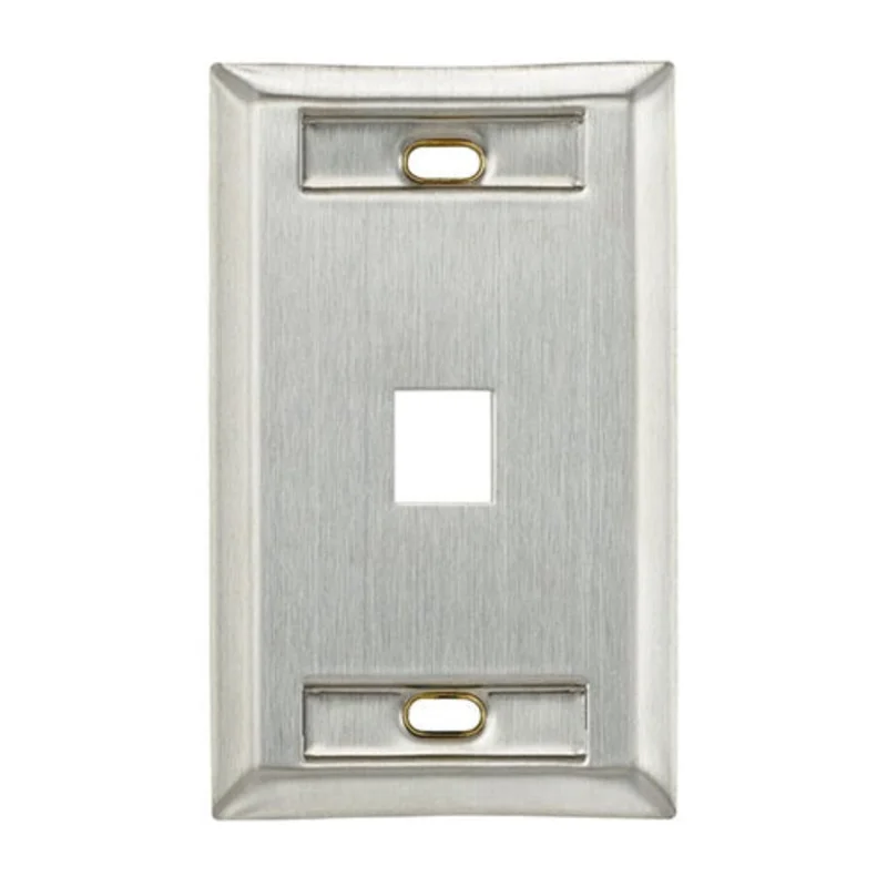 Leviton Single Gang QUICKPORT Wallplate 43080-1L1