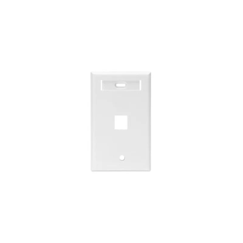 Leviton Single-Gang QUICKPORT Wallplate White 42080-1WS