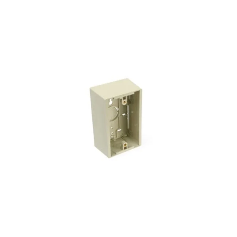 Leviton Single-Gang Surface-Mount Back Box Ivory 42777-1IA