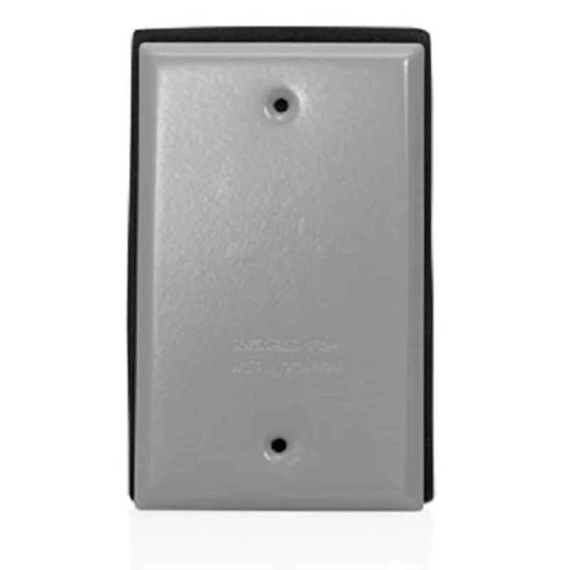 Leviton Single Gang Weatherproof Cover Gray WM1B-GY