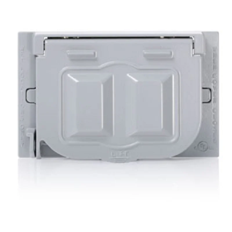 Leviton Single Receptacle Weatherproof Cover Gray WM1H-GY