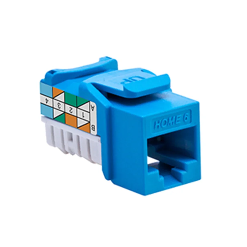 Leviton Snap-In Jack T568A/B Wiring Blue 61HOM-RL6