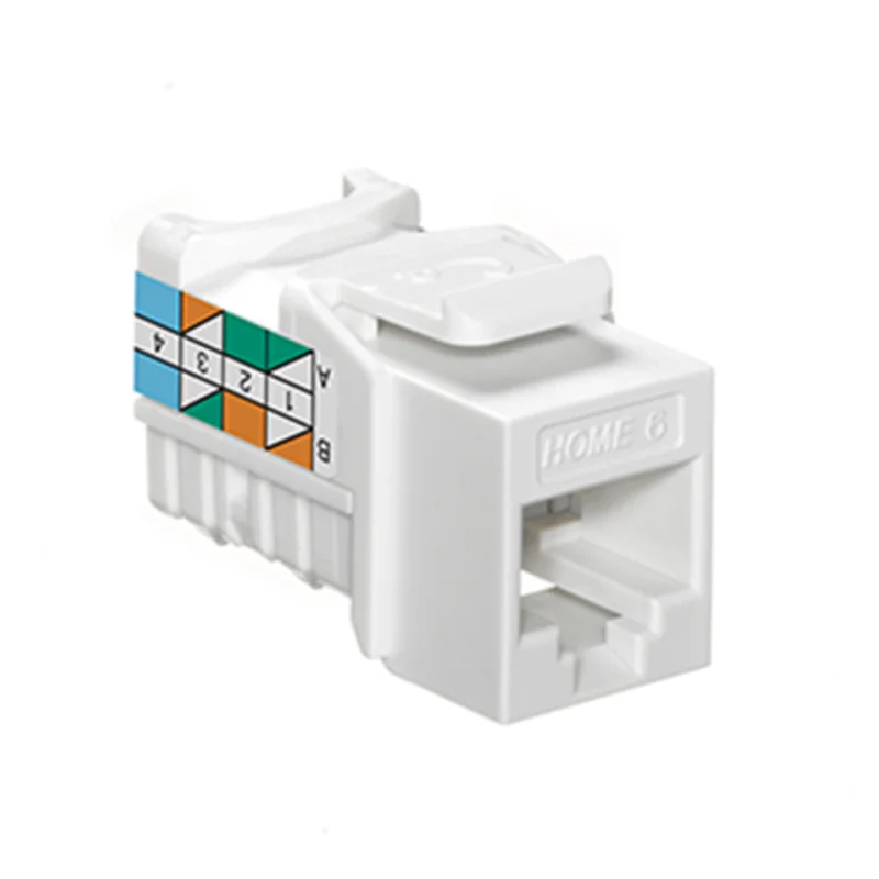 Leviton Snap-In Jack T568A/B Wiring White 61HOM-RW6