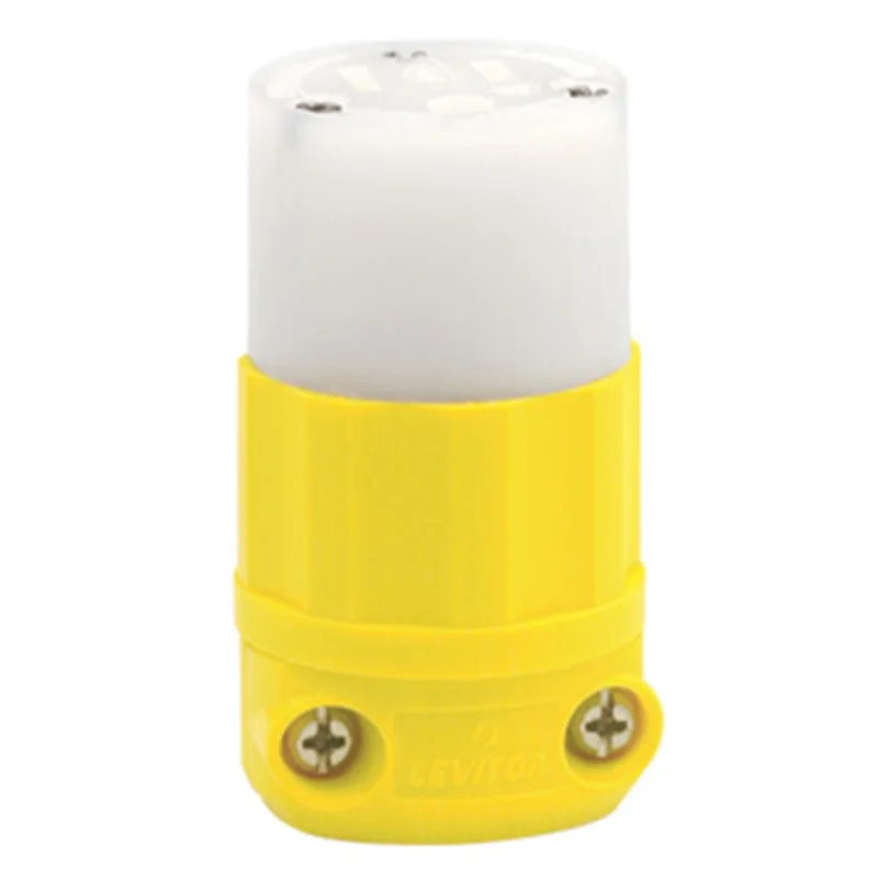 Leviton Straight Blade Connector 15 Amp Industrial Grade 52CM-69C