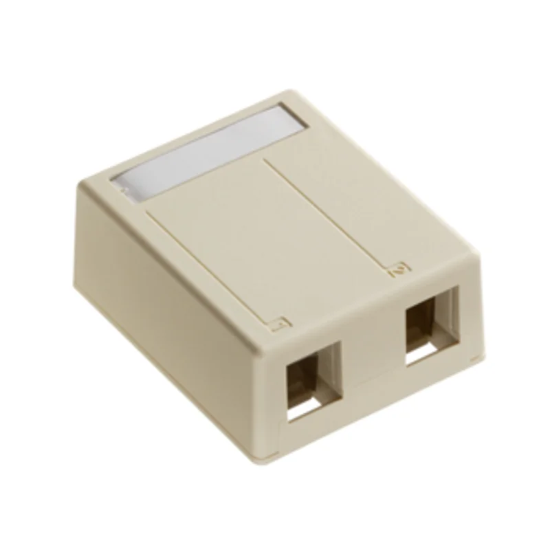 Leviton Surface-Mount Box for Shielded Connectors 2-Port 4S089-2IP
