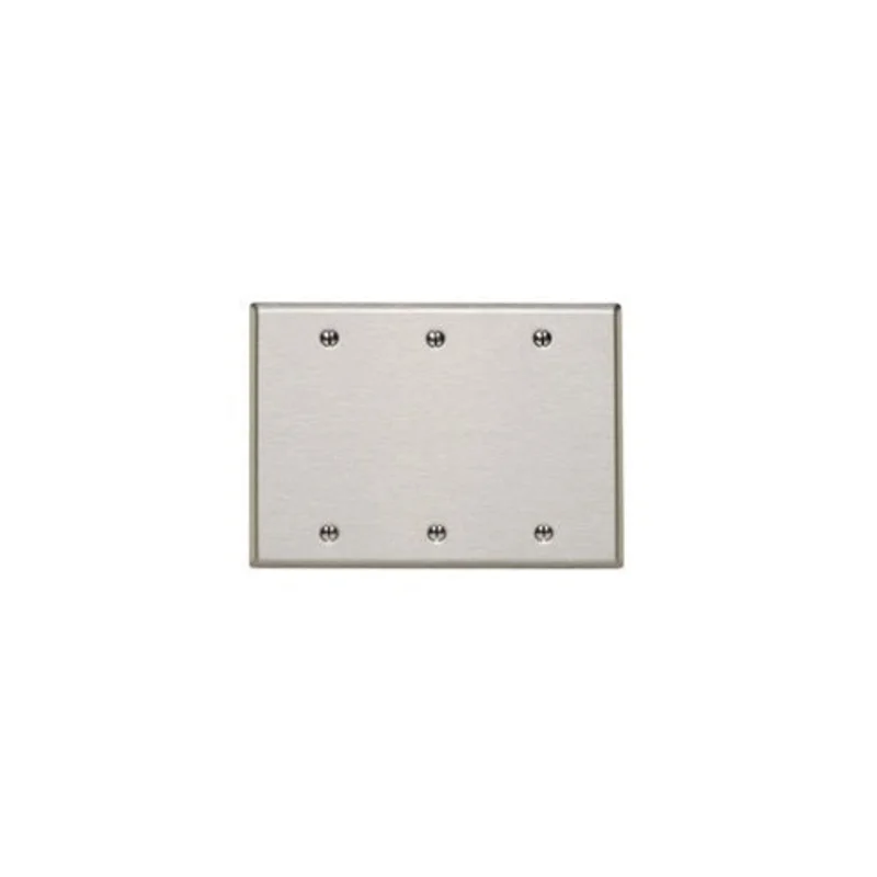 Leviton Three Gang Blank Device Wallplate 84033-40