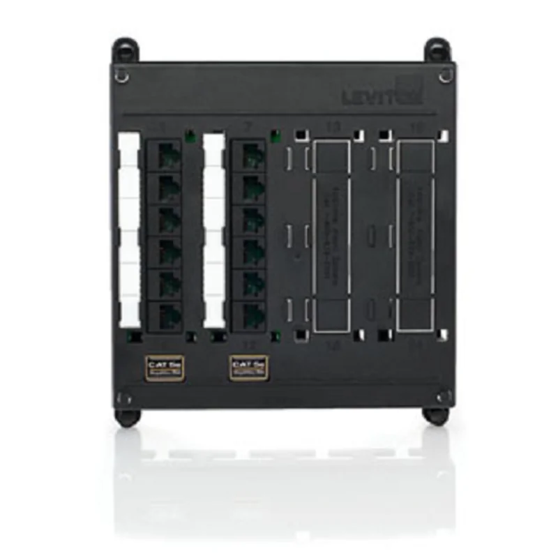 Leviton Twist & Mount Patch Panel Cat 5e ports 476TM-512 (Pack of 12)