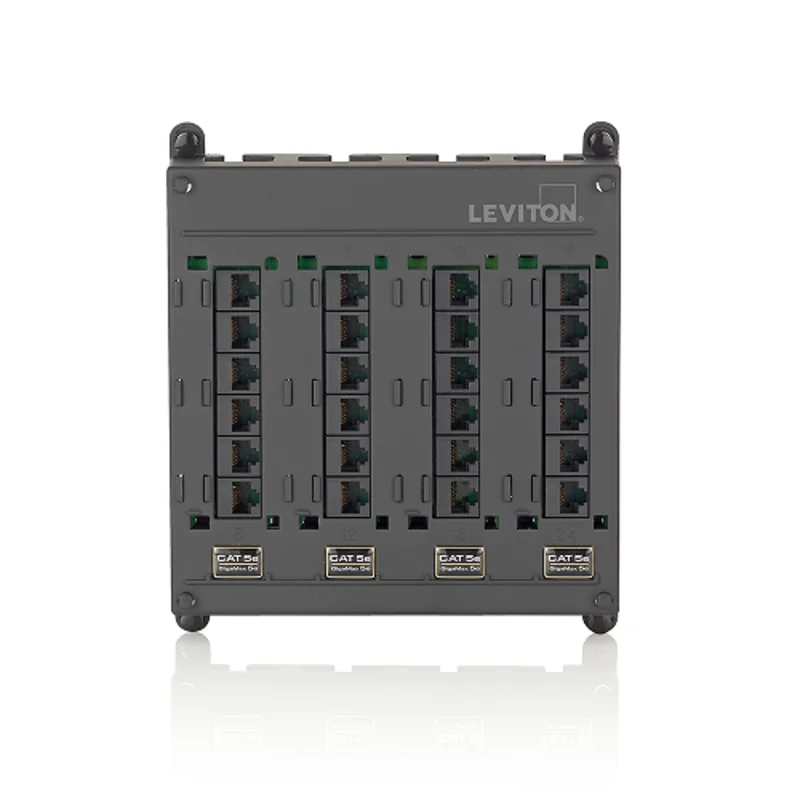 Leviton Twist & Mount Patch Panel Cat 5e ports 476TM-524