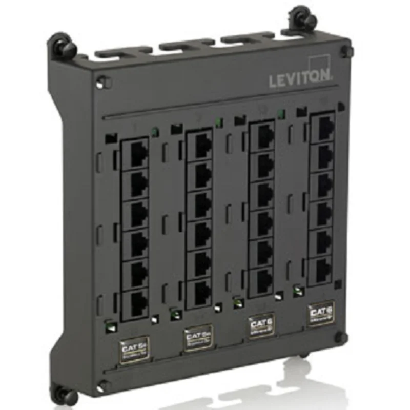 Leviton Twist & Mount Patch Panel Cat 5e ports 476TM-654 (Pack of 12)
