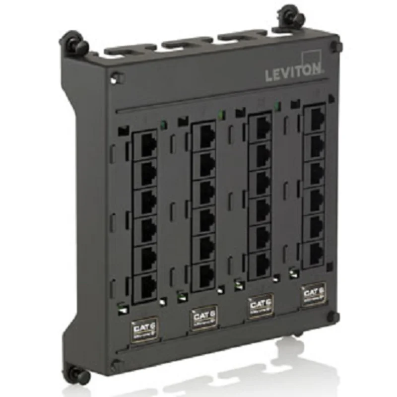 Leviton Twist & Mount Patch Panel Cat 6 ports 476TM-624