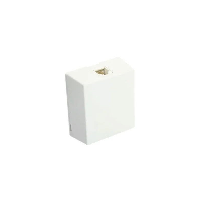 Leviton Type 625A2 Surface Mount Jack 6P4C Screw Terminal White 4625A-24W