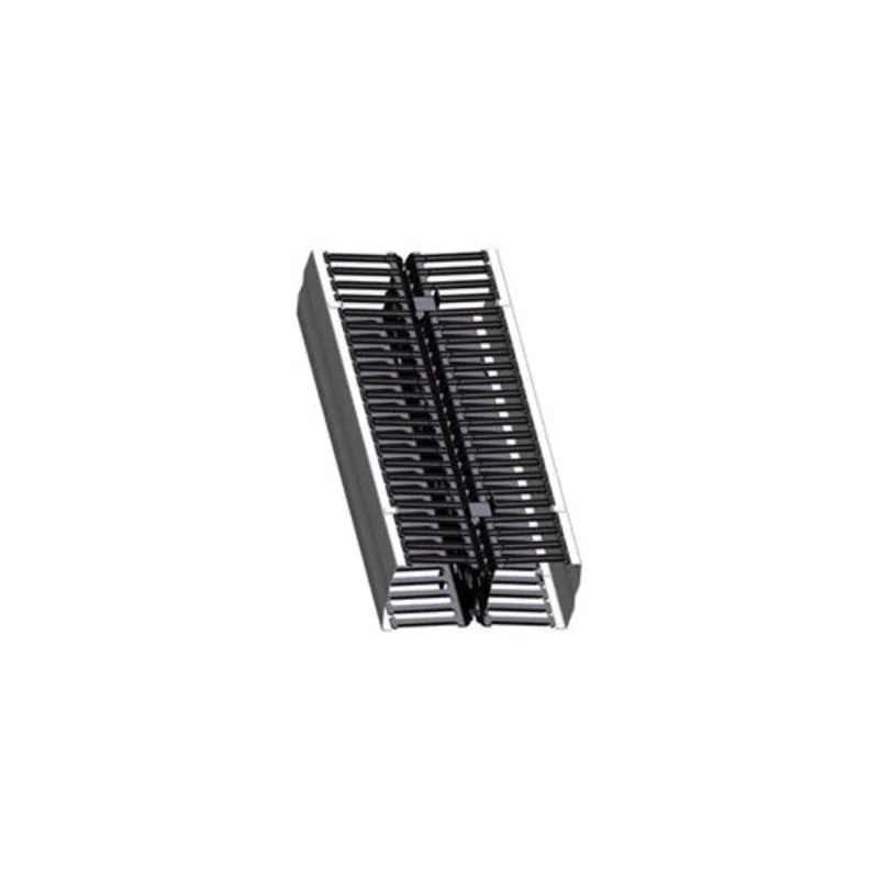 Leviton Vertical Front and Rear Cable Management Black Hinge Cover 8980L-VFR