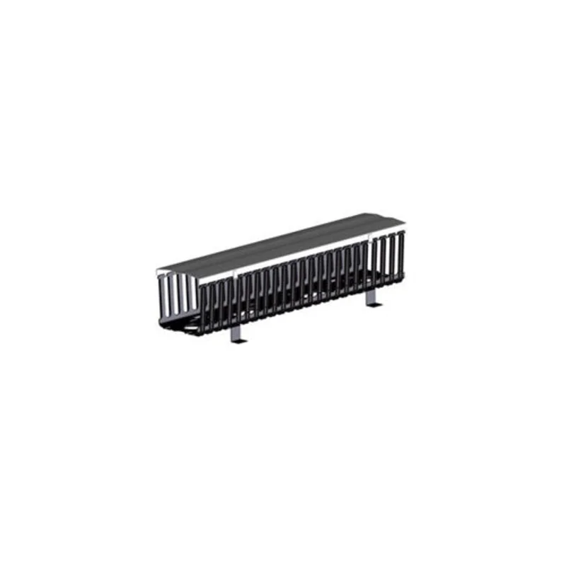 Leviton Vertical Front Only Cable Management Black Hinge Cover 8980L-VFO