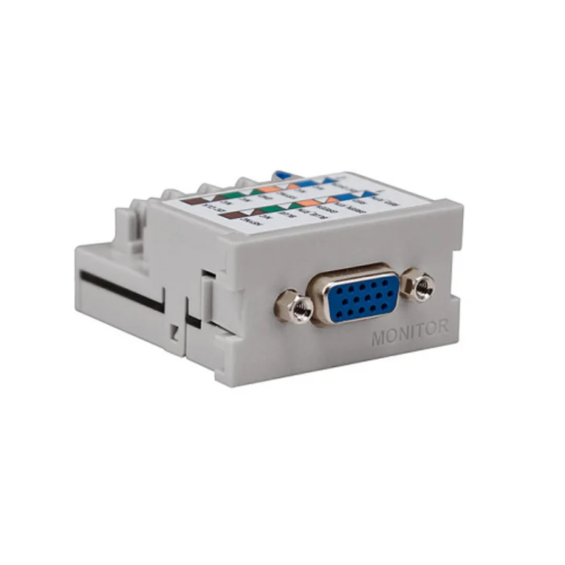 Leviton VGA 110 Termination MOS Monitor Module Gray 41295-VMG