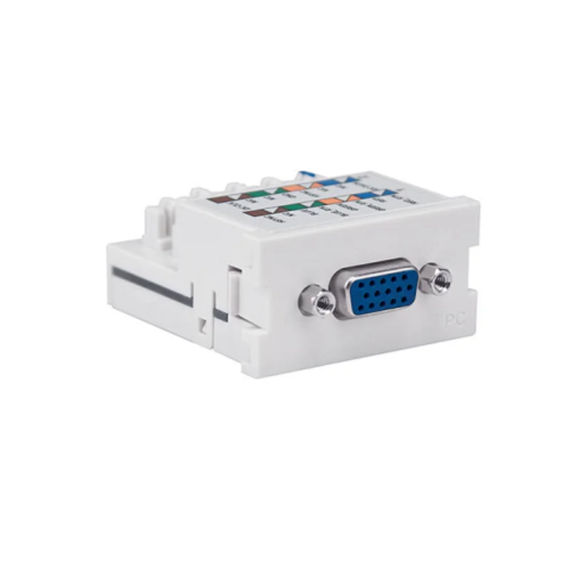 Leviton VGA 110 Termination MOS PC Module White 41295-VPW