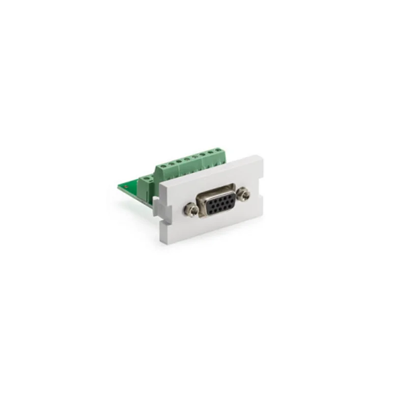 Leviton VGA HD15 Video Screw Terminal MOS Module White 41295-HDW