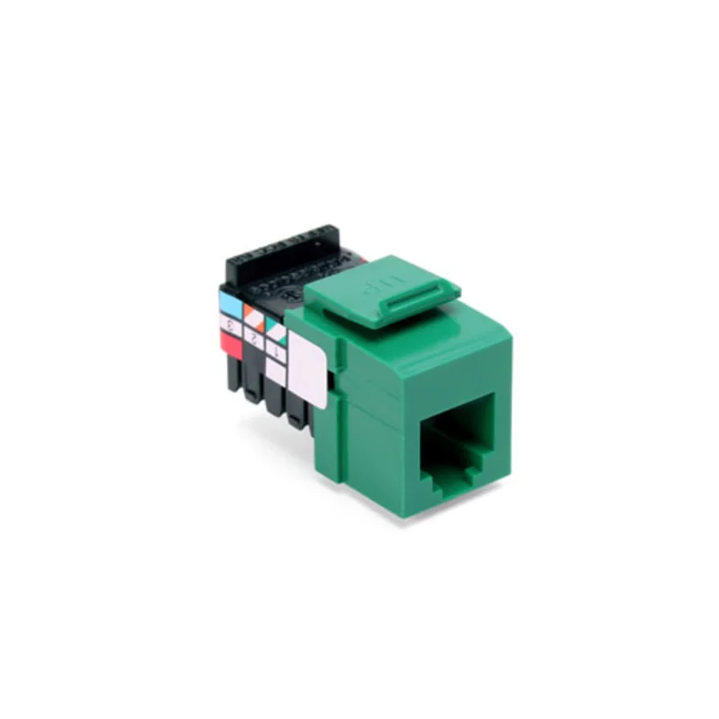 Leviton Voice Grade Quickport Jack 6 Position 6 Conductors Green 41106-RV6