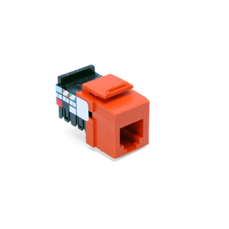 Leviton Voice Grade Quickport Jack 6 Position 6 Conductors Orange 41106-RO6