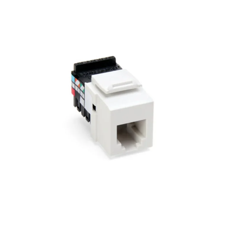Leviton Voice Grade Quickport Jack 6 Position 6 Conductors White 41106-RW6