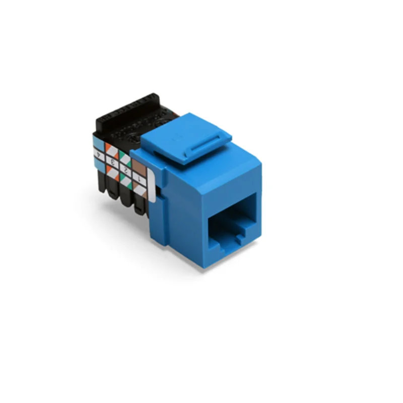 Leviton Voice Grade Quickport Jack 8 Position 8 Conductors Blue 41108-RL8